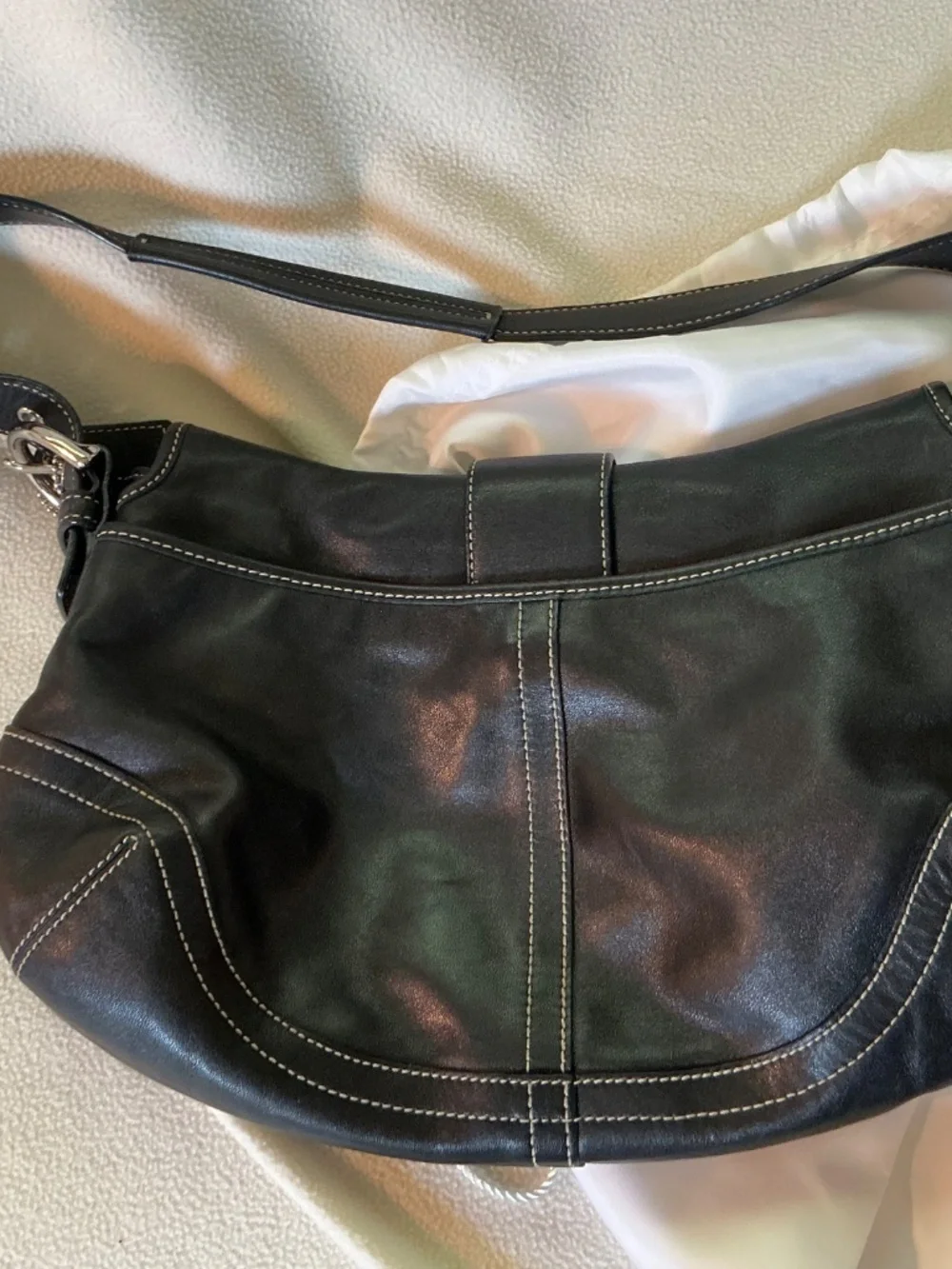 Coach vintage Y2K SoHo Hobo black with buckle